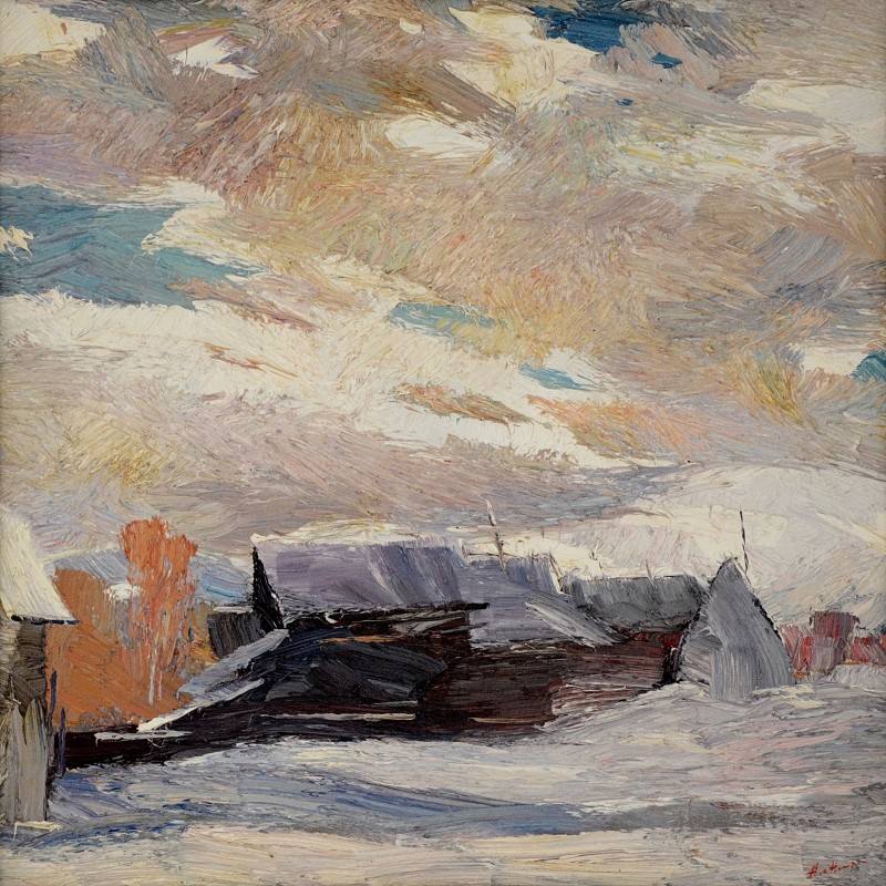 "Состояние" by Анатол Гимпу, 2003, 520x520mm, масло / холст