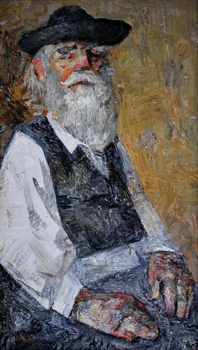 "Semifigură" by Diana Rumeghea, 2019, 700x500mm, ulei pe pânză
