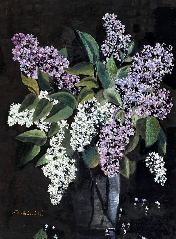 "Pictură. Flori" by Octav Băncilă