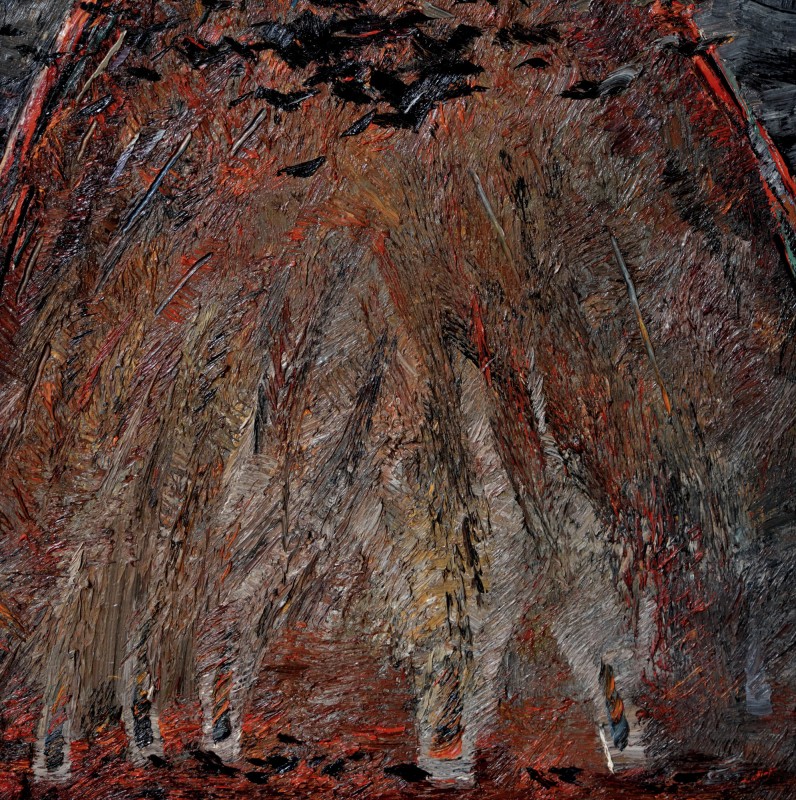 "Боль (Pain)" by Anatol Ghimpu, 2001, 680x680mm, oil on canvas