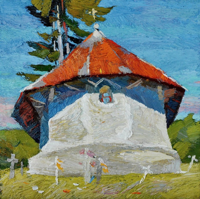 "Painting. Pleinair. Pleinair romania" by Anatol Ghimpu, oil on canvas