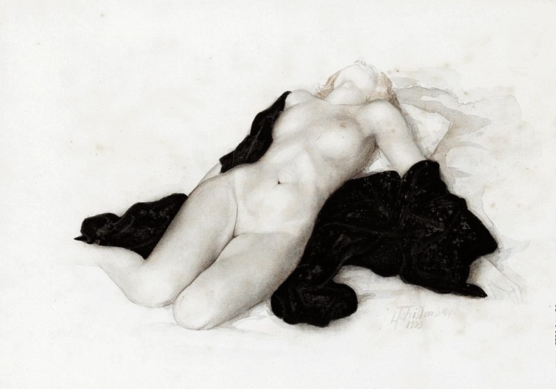 "Desen. Nud" by Lev Smagardovich Tschistovsky