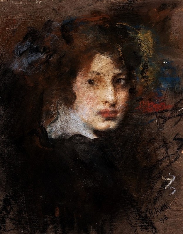 "Painting. Portrait" by Arturo Rietti