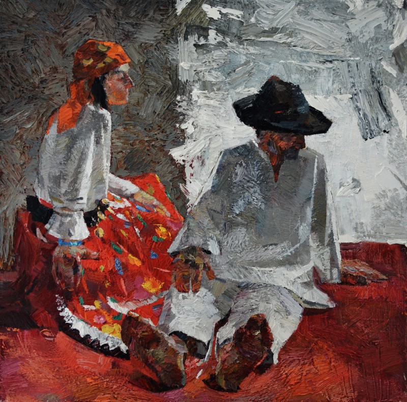 "Painting. Figure. Long term" by Vitalie Golban, 680x680mm, oil on canvas