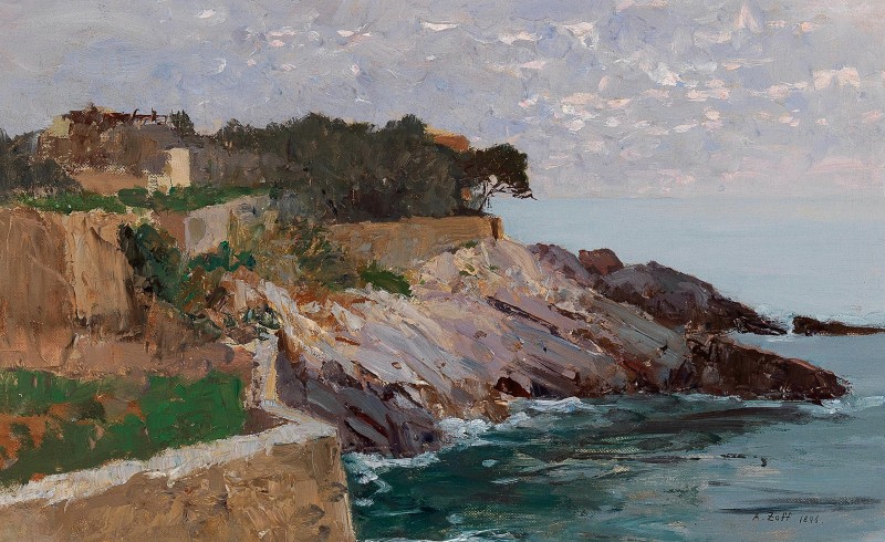 "Painting. Marine landscapes" by Alfred Zoff