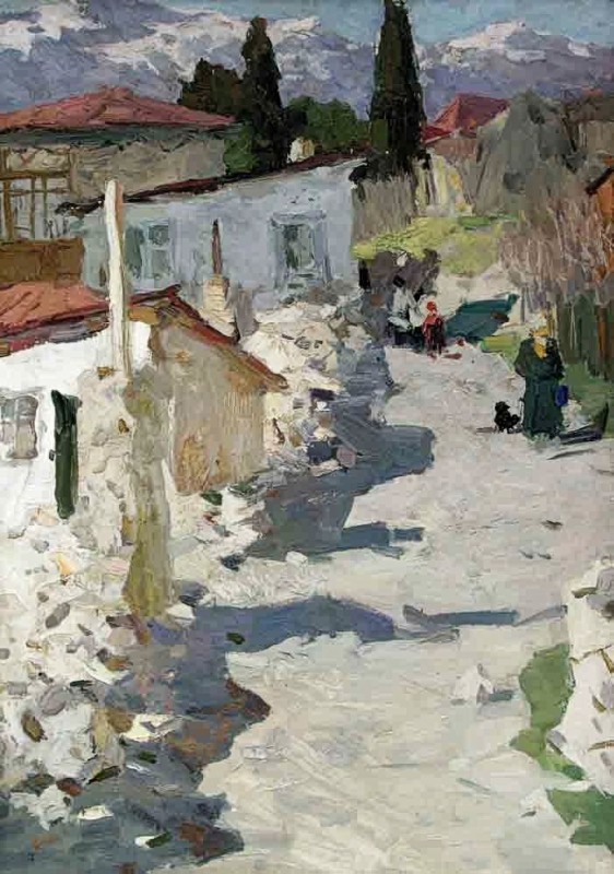 "Painting. Pleinair. Rural" by Arkady Alexandrovich Plastov