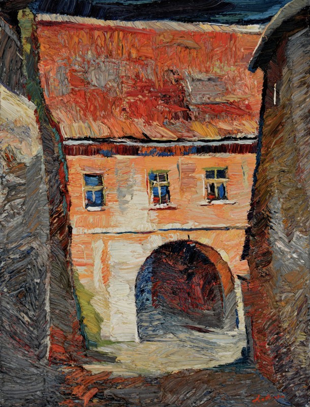 "Этюд. Сигишоара" by Анатол Гимпу, 2005, 300x400mm, масло / холст
