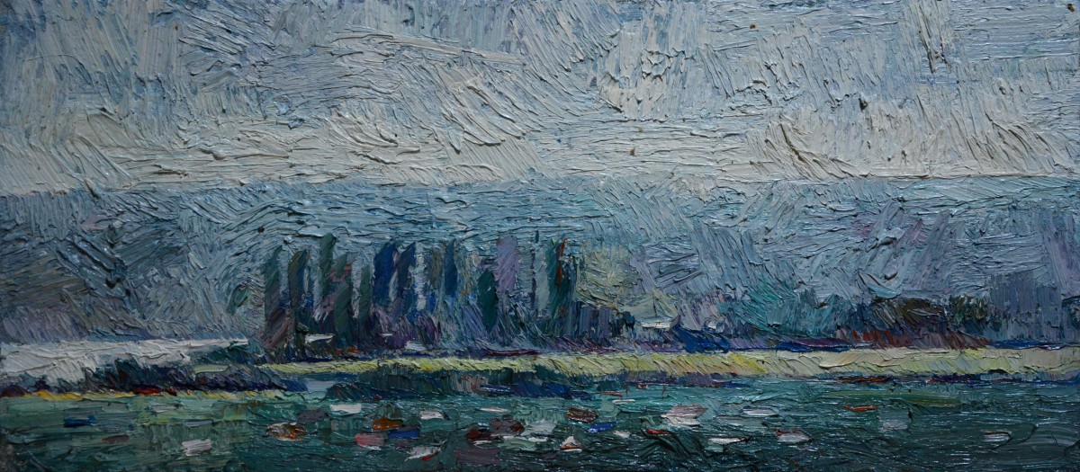 "Живопись. Пейзаж. Пленэр. Продолжительный" by Нина Апостол, 300x680mm, масло / холст