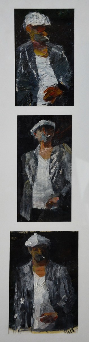 "Studii. Semifigură" by Doina Mîndrean, 2017, 180x100mm, 200x100mm, 200x150mm, ulei pe pânză