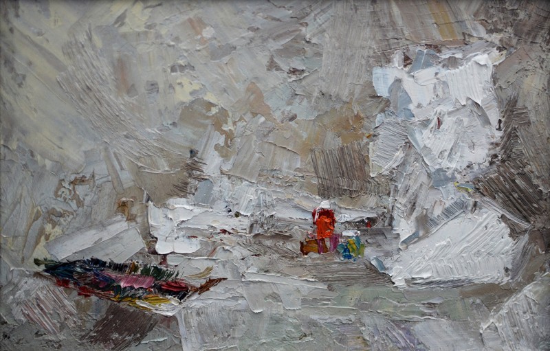 "Живопись. Этюд. Продолжительный" by Ниcолета Дериволcов, 200x300mm, масло / холст