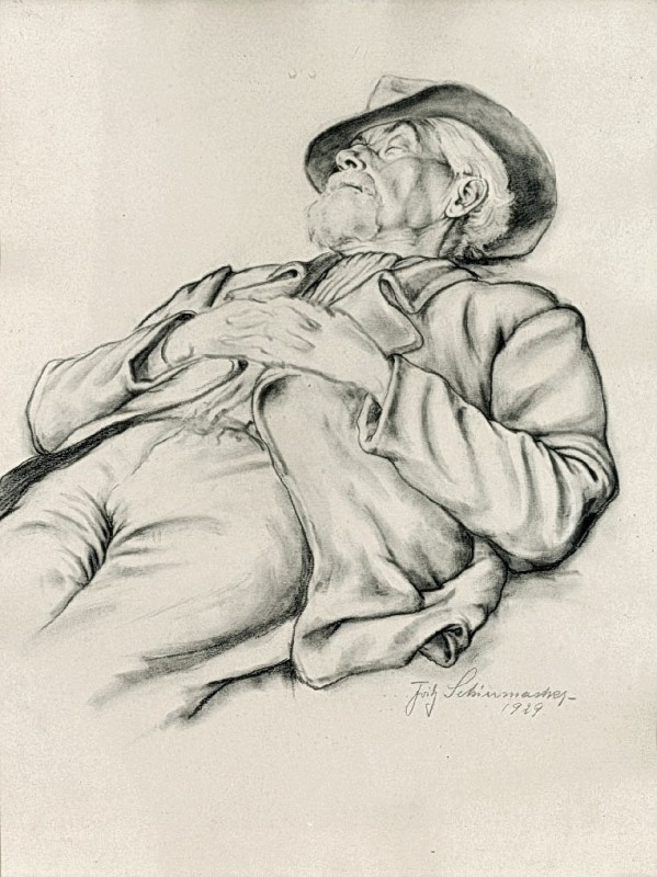 "Drawing. Figure" by Fritz Schirrmacher