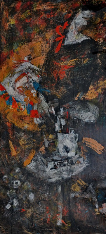 "Drawing. Diploma. Long term" by Nina Apostol, 1330x630mm, pastel on paper