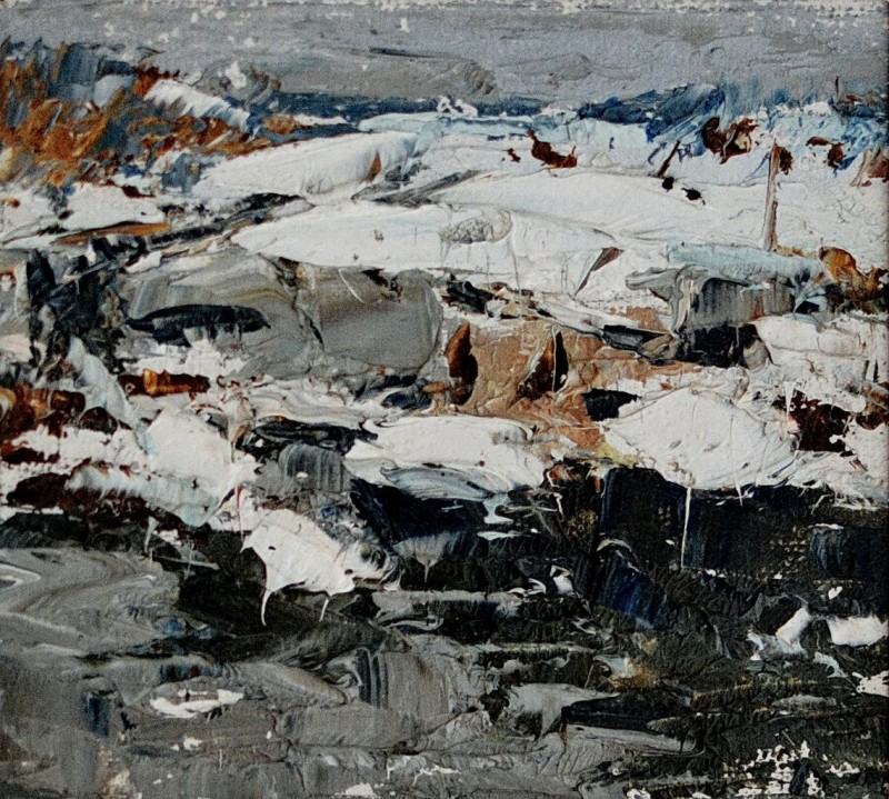 "Painting. Landscape" by Veniamin Slobodzinschii, oil on canvas