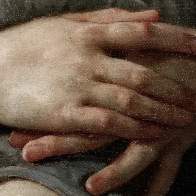 "Painting. Gypsum, head, hands, feet" by William-Adolphe Bouguereau