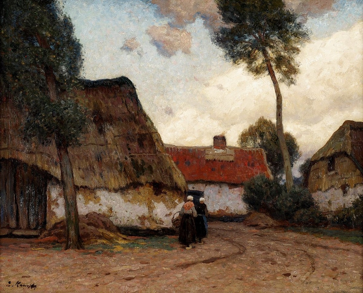 "Pictură. Rural" by Eugen Kampf