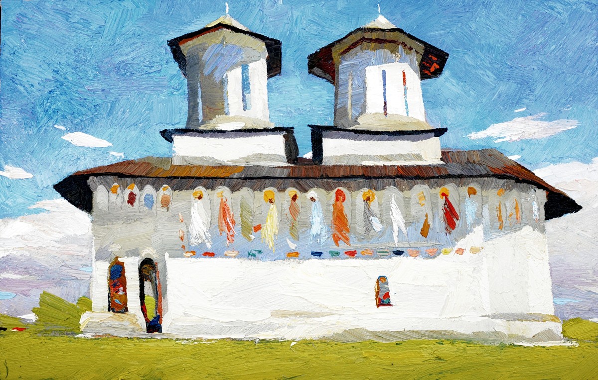 "Motiv. Măldărăști" by Anatol Ghimpu, ulei pe pânză