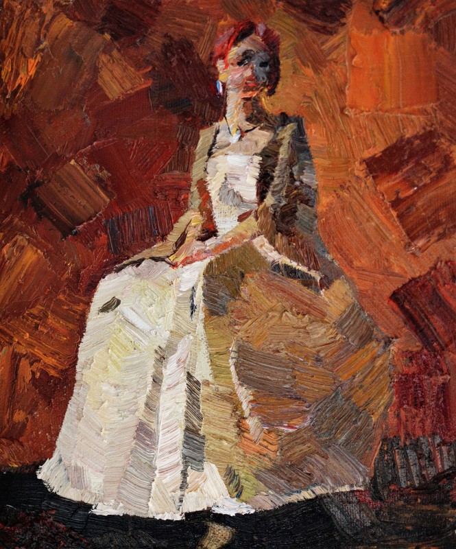 "Painting. Etude. Figure. Long term" by Vitalie Golban, 300x250mm, oil on canvas
