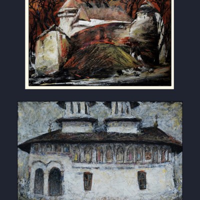 "Drawing. Pleinair. Long term" by Oxana Țip, 250x350mm, 250x400mm, pastel on paper