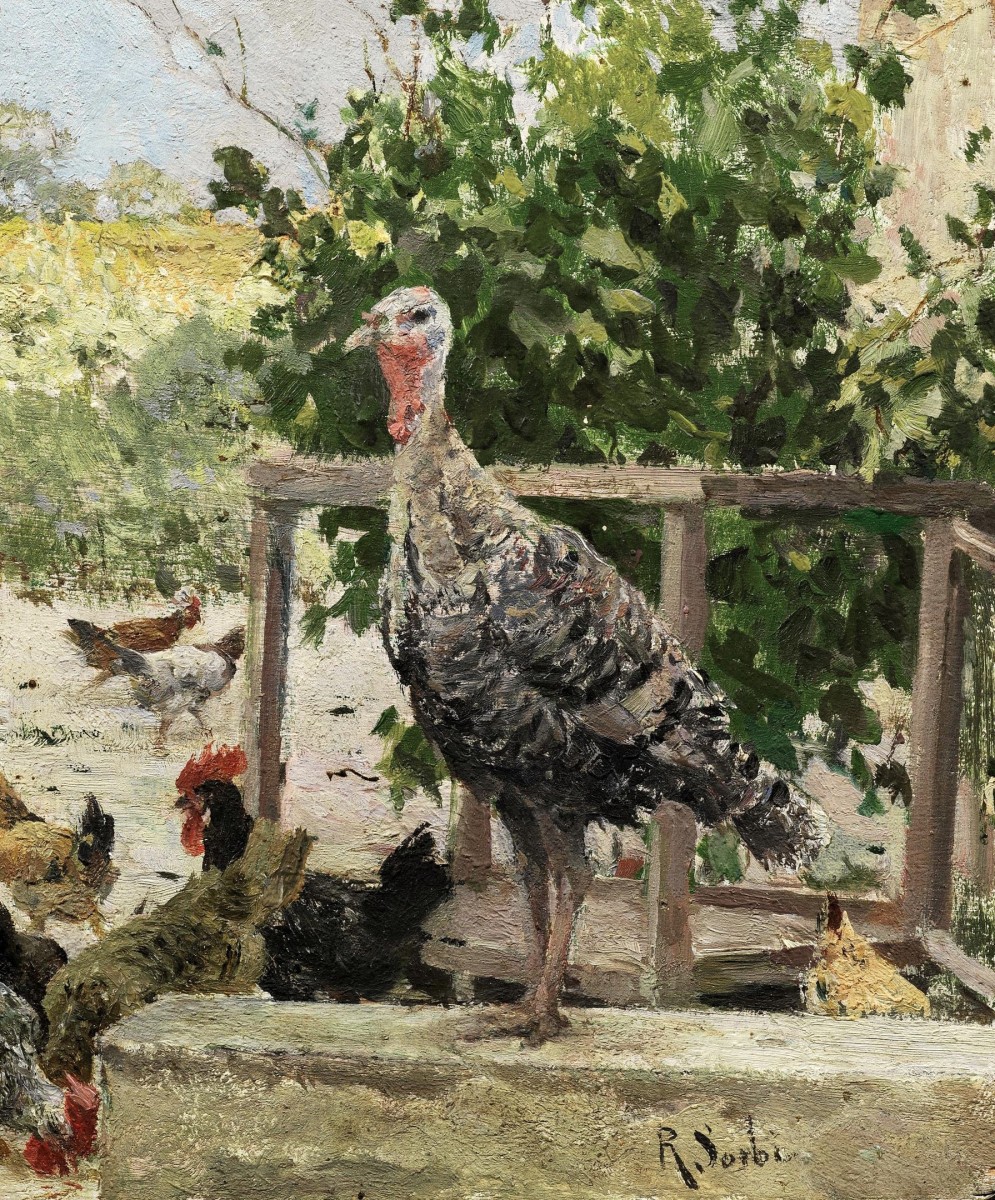 "Pictură. Animale" by Raffaello Sorbi