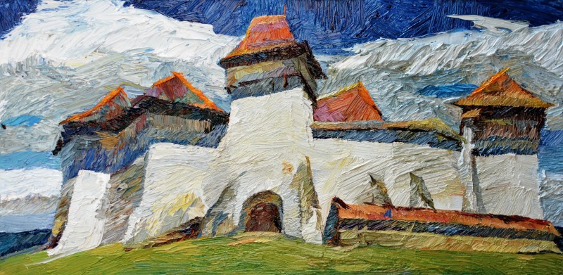 "Pictură. Pleinair. Pleinair România" by Dumitrița Znaida, ulei pe pânză