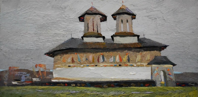 "Pictură. Pleinair. Pleinair România" by Anatol Ghimpu, ulei pe pânză