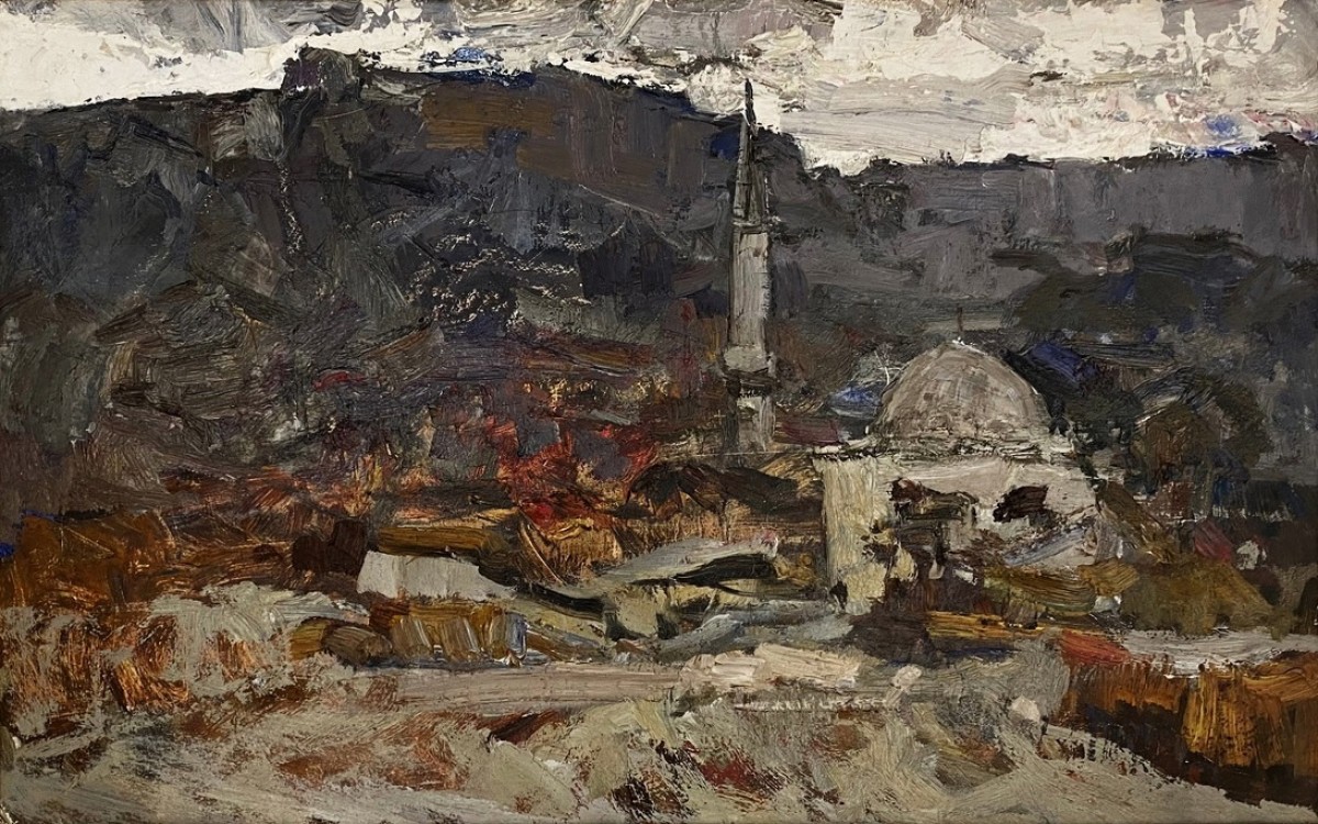 "Painting. Rural" by Fedor Zakharovich Zakharov