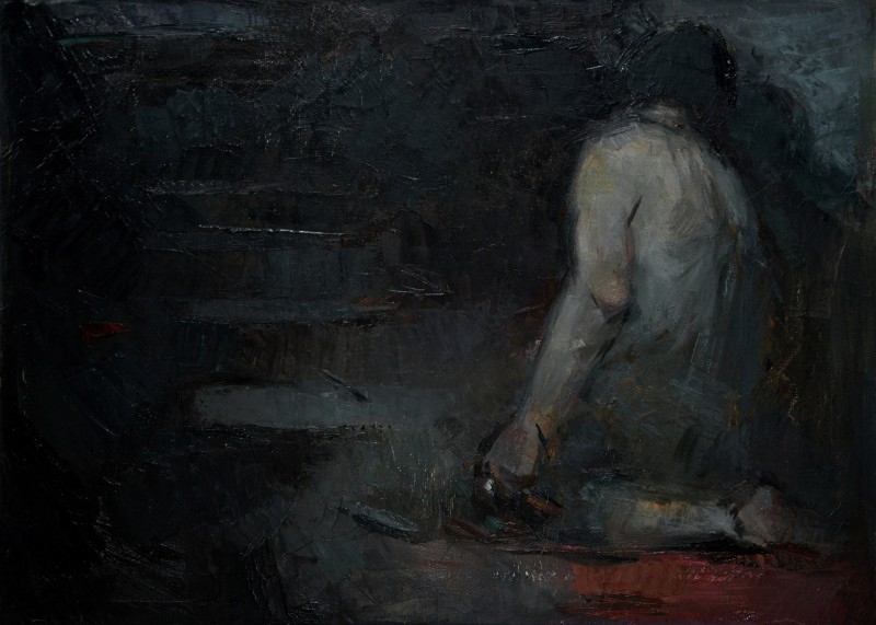 "Composition. Long term" by Alexandru Untilov, 500x700mm, oil on canvas