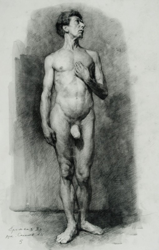 "Drawing. Nude" by Oleg Arkadevich Yeremeev