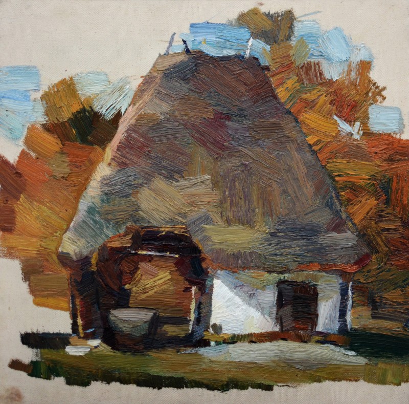 "Painting. Pleinair. Pleinair romania" by Elena Maxemciuc, oil on canvas