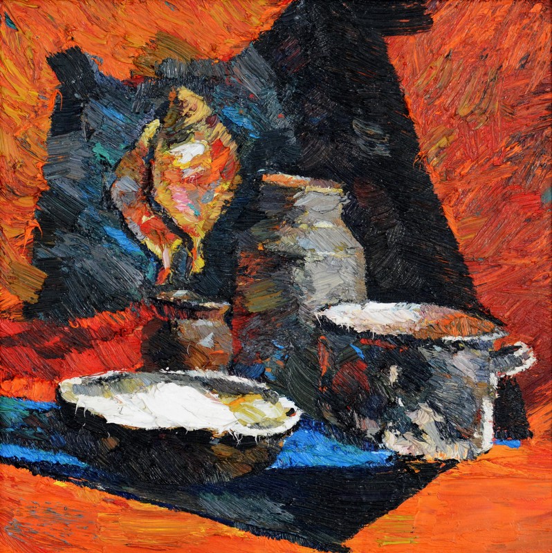 "Natură statică" by Carolina Leagul, 2013, 400x400mm, oil on canvas