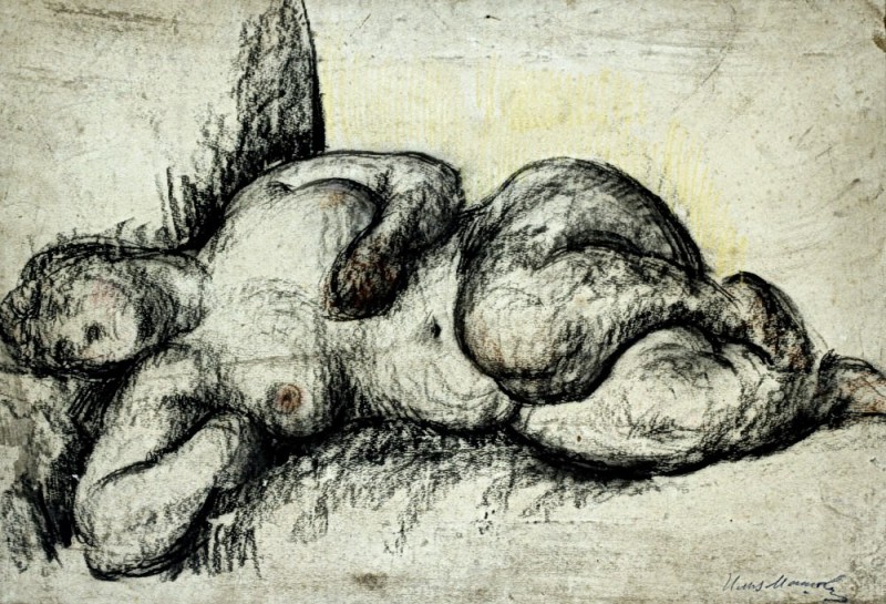 "Drawing. Nude" by Ilya Mashkov