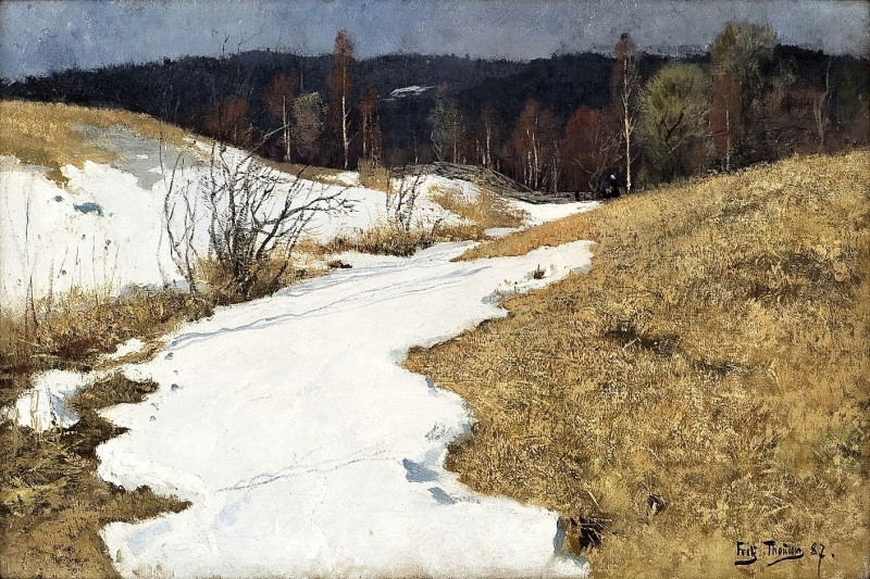 "Pictură. Peisaj" by Frits Thaulow