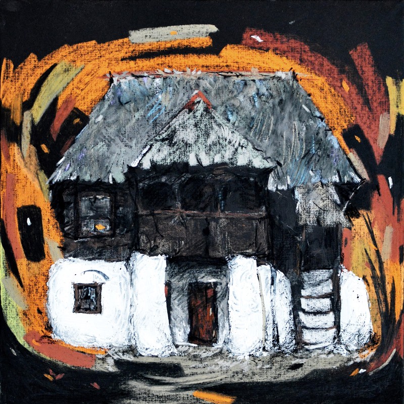"Studiu" by Веаcеслав Узун, 2016, 400x400mm, пастель / бумага