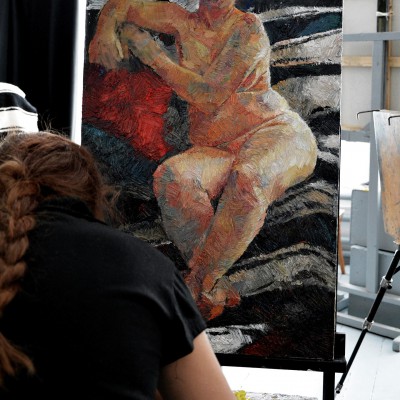 Lecție de pictură. Clasa a XII-a. Decembrie 2015