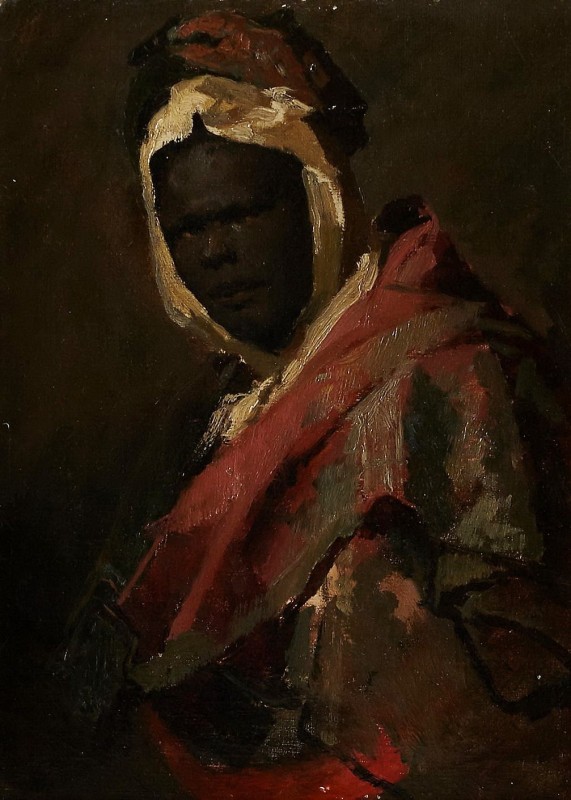 "Pictură. Portret" by Eugène Delacroix