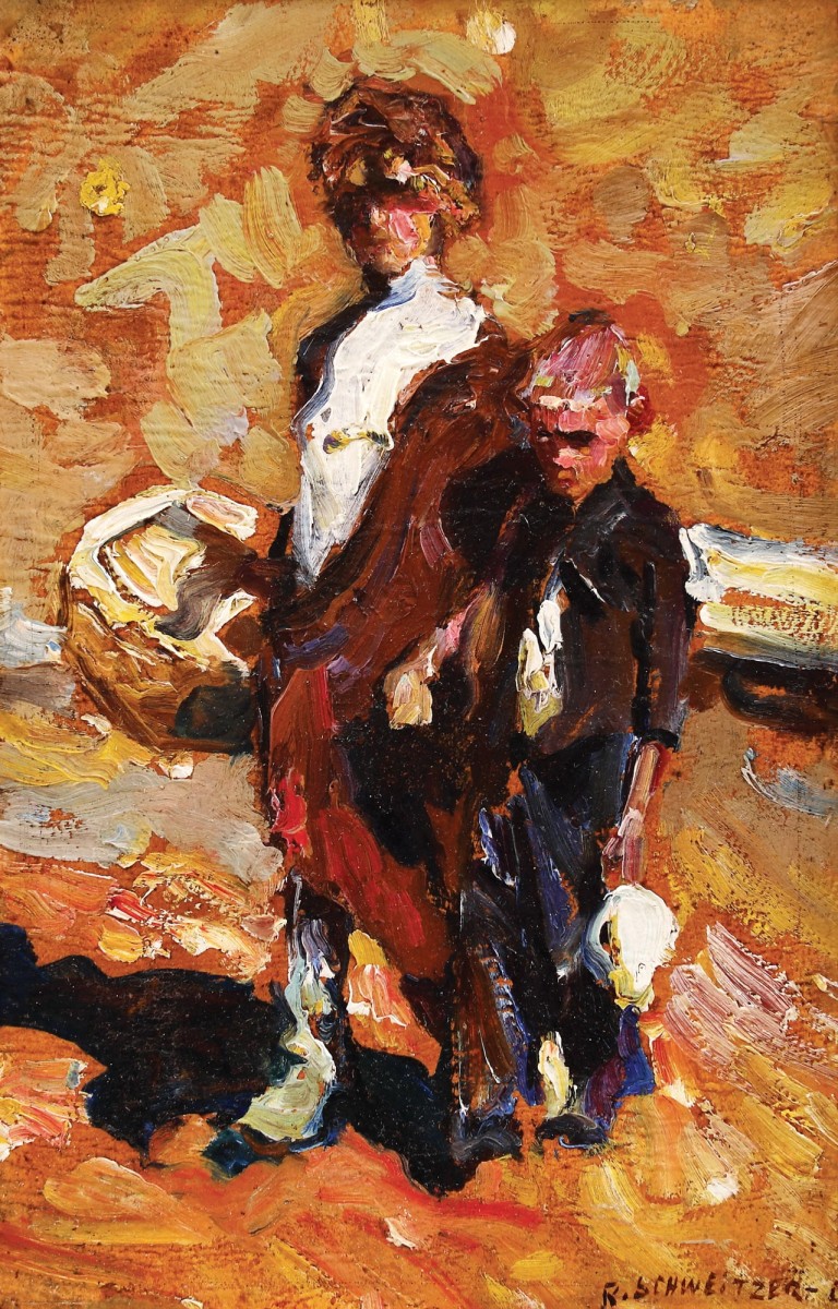 "Pictură. Oameni" by Rudolf Schweitzer-Cumpăna