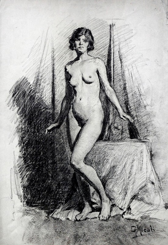 "Drawing. Nude" by Giuseppe Micali