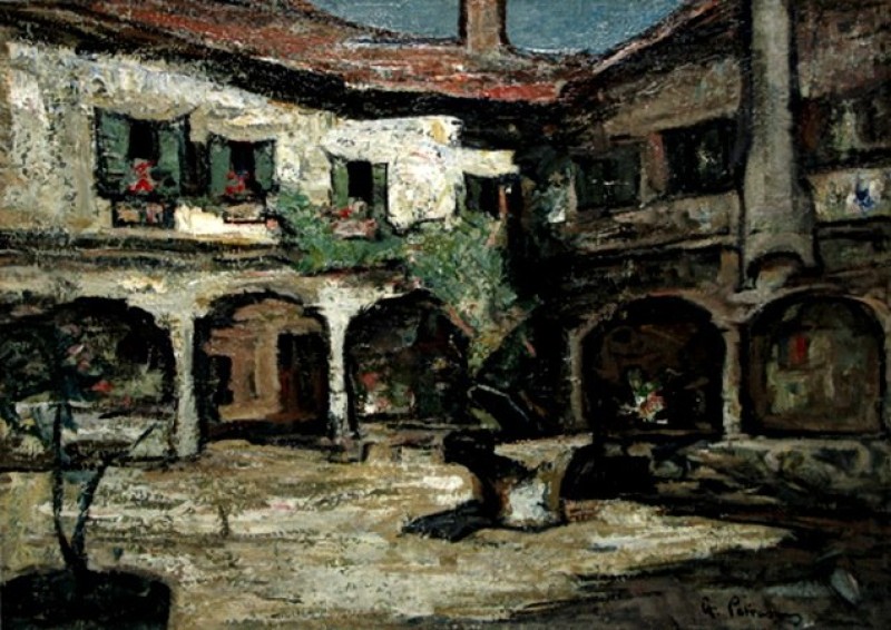 "Живопись. Пленэр" by Гхеоргхе Петрашcу, масло / панель