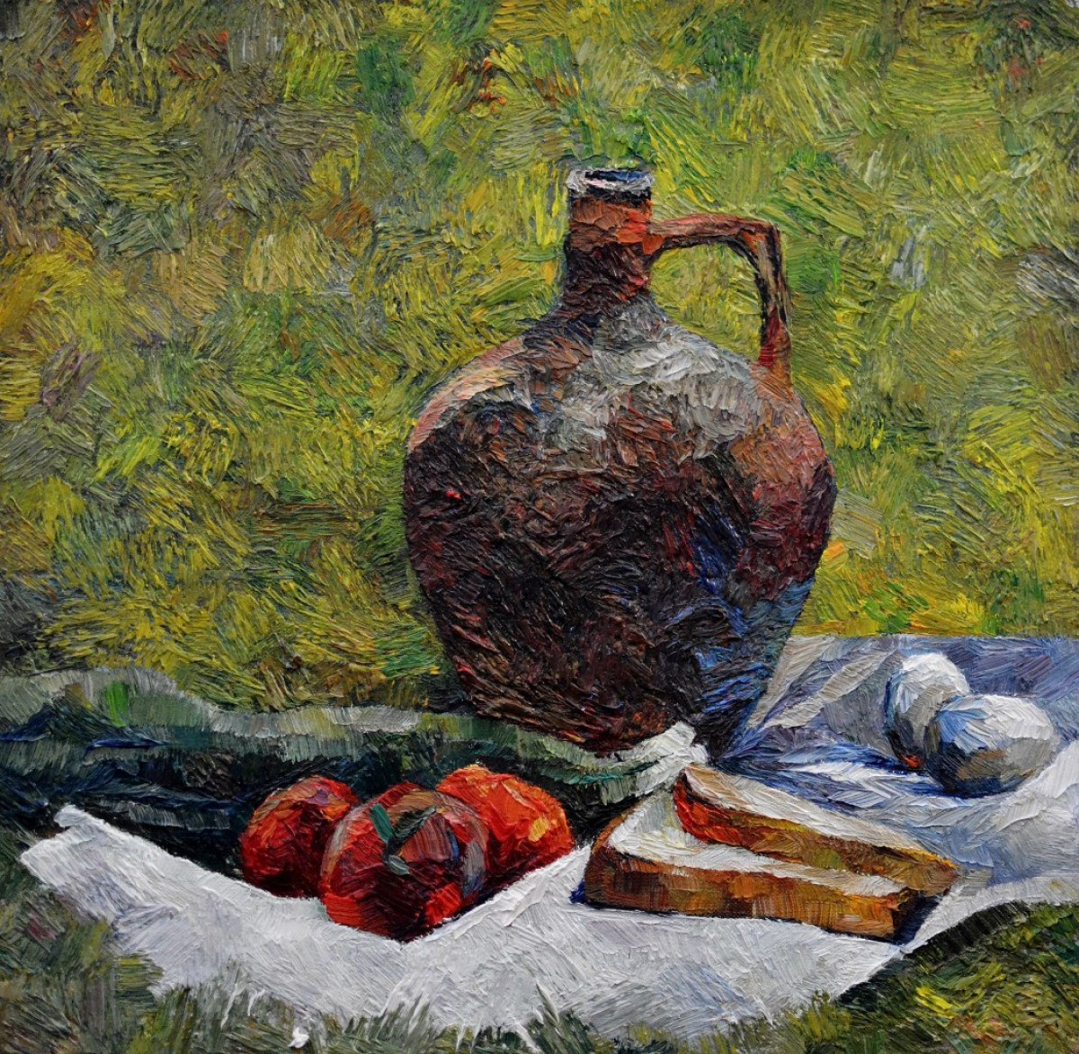"Painting. Pleinair. Pleinair moldova" by Cristina Demian, oil on canvas