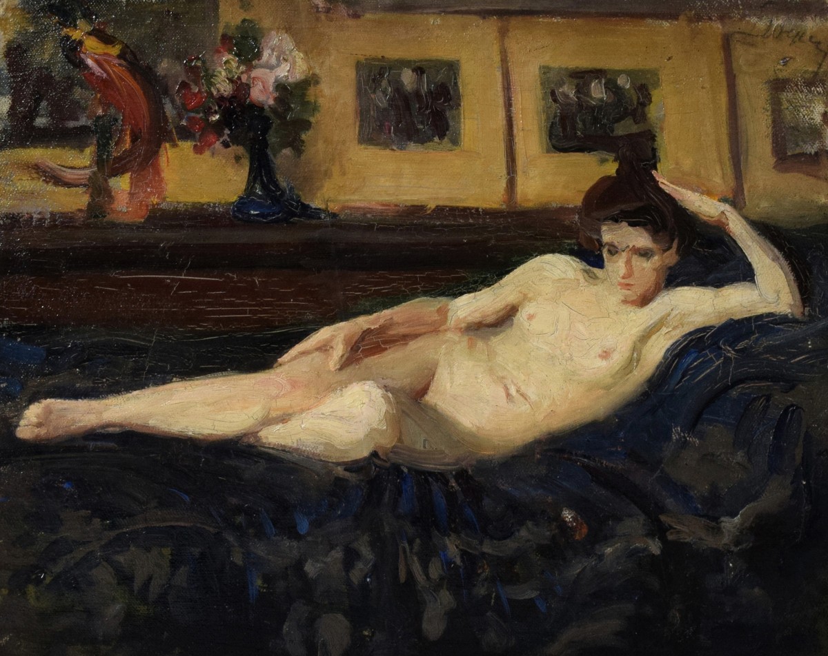 "Painting. Nude" by Leon Wyczółkowski
