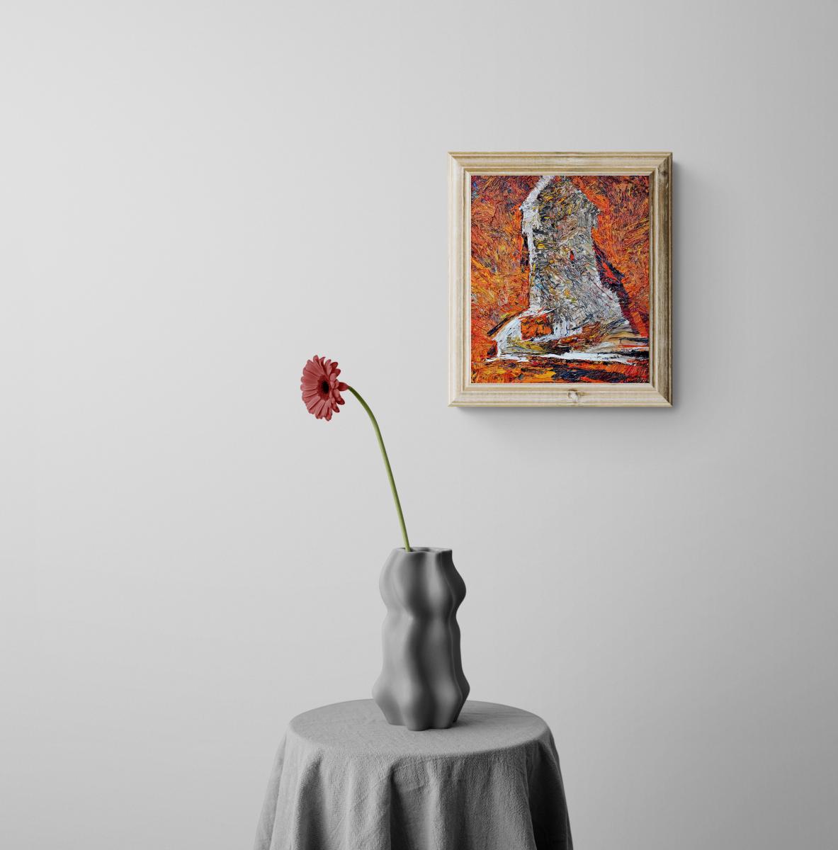 "Tower on red", Anatol Ghimpu