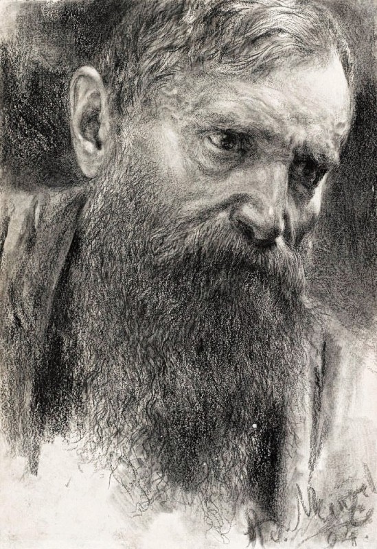 "Рисунок. Портрет" by Адолпх вон Мензел