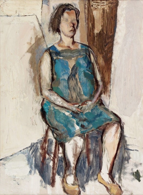 "Pictură. Figură / semifigură" by Åke Mattas