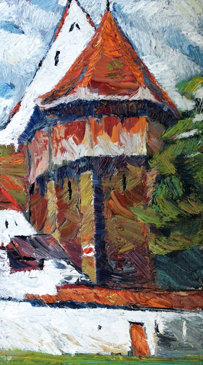 "Painting. Pleinair. Long term" by Carolina Leagul, 520x300mm, oil on canvas