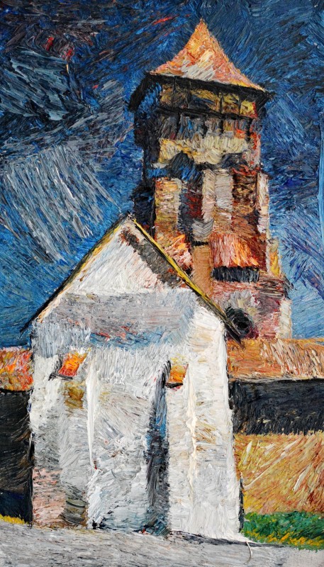 "Painting. Pleinair. Long term" by Ion Golubei, 520x300mm, oil on canvas