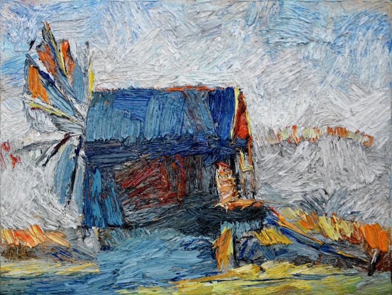 "Windmill" by Ion Golubei, 2015, oil on canvas