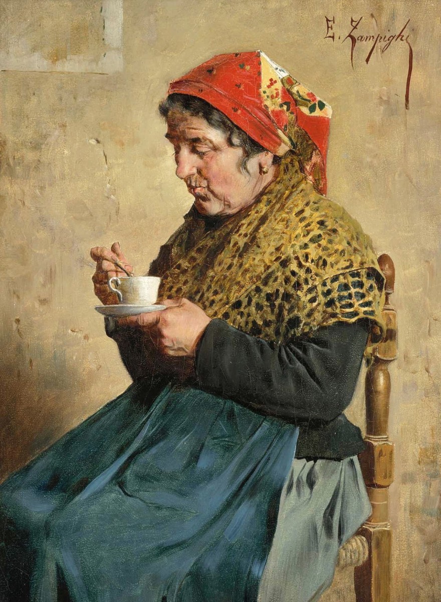 "Painting. Figure" by Eugenio Zampighi