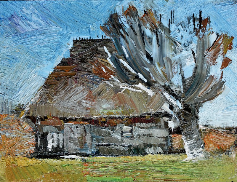 "Painting. Pleinair. Pleinair romania" by Doina Mîndrean, oil on canvas