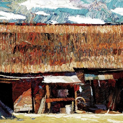"Этюд. Молдовица" by Анатол Гимпу, 2004, 300x600mm, масло / холст