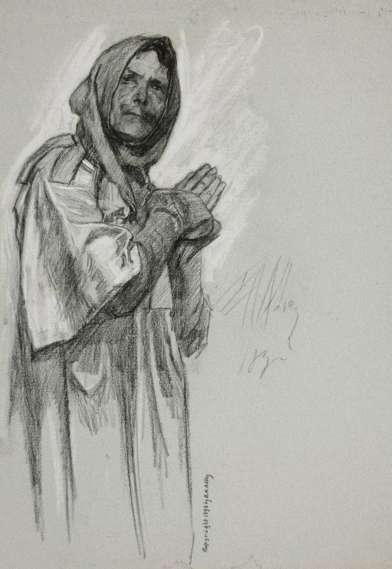 "Drawing. Figure" by Edwin Austin Abbey